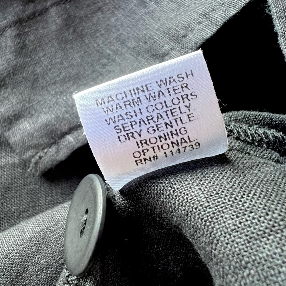 Flax Black/Deep Charcoal Button Down Jacket NWT - image 6